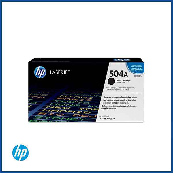 HP 504A (CE250A) Black LaserJet Toner Cartridge